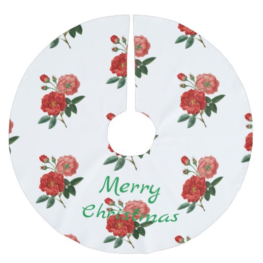 rode rozenillustratie Thunder_Cove Kerstboom Rok (Voorkant)