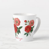  rode rozenillustratie Thunder_Cove Latte Mok (Rechterhoek)