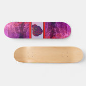 Rode rozenkarton persoonlijk skateboard (Horizontaal)