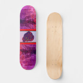 Rode rozenkarton persoonlijk skateboard (Voorkant)