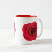 Rode rozenklassieke Mok (Voorkant rechts)