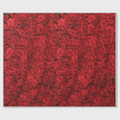  rode rozenklauw cadeaupapier (Vlak)