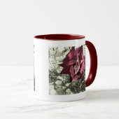  rode rozenkleur mok (Voorkant rechts)