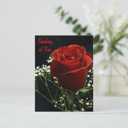 Rode rozenkruis Briefkaart (Staand voorkant)