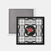 Rode rozenmagneten magneet (Voorkant / Achterkant)