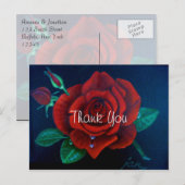 Rode rozenolie Roos voor het schilderen Briefkaart (Voorkant / Achterkant)