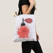 Rode rozenparfum tote bag (Dichtbij)