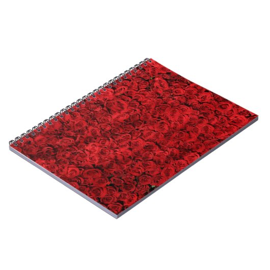 Rode rozensmash notitieboek (Linkerzijde)