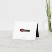 Rode rozentafel zitplaatsen bedankkaart (Achterkant)