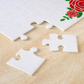 Rode rozenValentijn Legpuzzel (Zijkant)