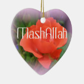 Rode rozenversiering van de Mashallah Keramisch Ornament (Rechts)
