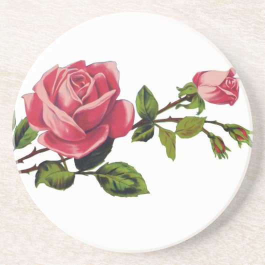 Rode rozenzandsteen Onderzetter (Voorkant)