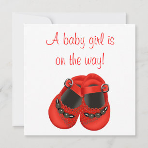 Rode Rozetten Baby Schoenen Rood Baby Meisje Showe Kaart