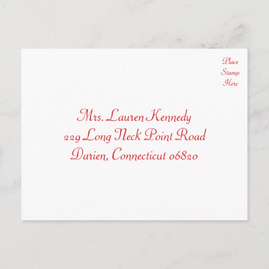 Rode RSVP Bruid & Bruidegom Zwart-wit bruiloft Uitnodiging Briefkaart (Achterkant)