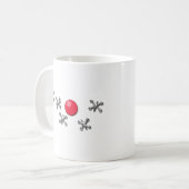 Rode Rubber Ball en Dacks Koffiemok (Voorkant links)
