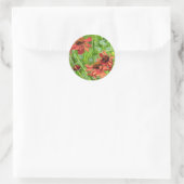 RODE RUDBECKIA BLOEMEN RONDE STICKER (Tas)