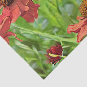 RODE RUDBECKIA BLOEMEN TISSUEPAPIER (Detail)
