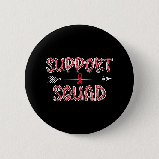 rode ruggengraat bloedkanker ronde button 5,7 cm (Voorkant)