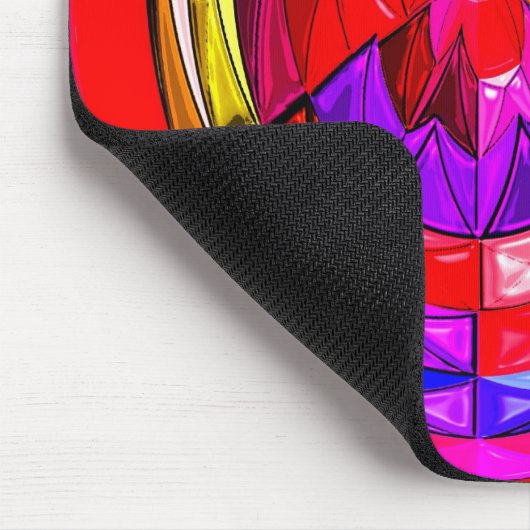 Rode ruimte snoep kunst muismat (Hoek)