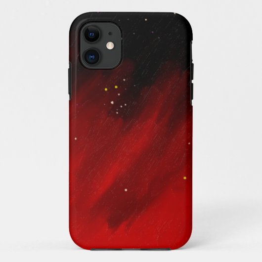 Rode ruimtemist. Case-Mate iPhone case (Achterkant)