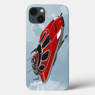 Rode Ruimteschip iPhone 13 Hoesje