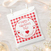 Rode ruit hartjes Valentijnsdag Bedankzakje (Geknipt)