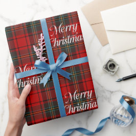 Rode ruit Kerstmis Cadeaupapier