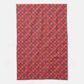 Rode ruit keukenhanddoek (Verticaal)