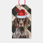 Rode ruit Schortharige Pointer Hond Liefhebber Ker Cadeaulabel (Voorkant)