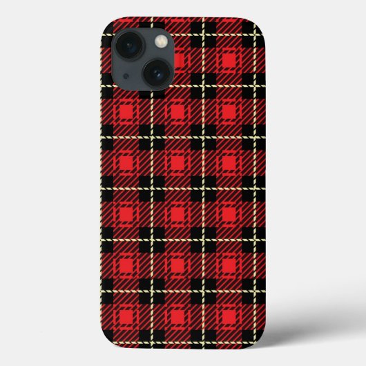 Rode ruiten achtergrond Case-Mate iPhone case (Achterkant)