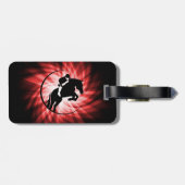 rode ruitersport bagagelabel (Achterkant horizontaal)