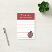 Rode ruitjes lerarensappel Post It-notities Post-it® Notes (Kantoor)