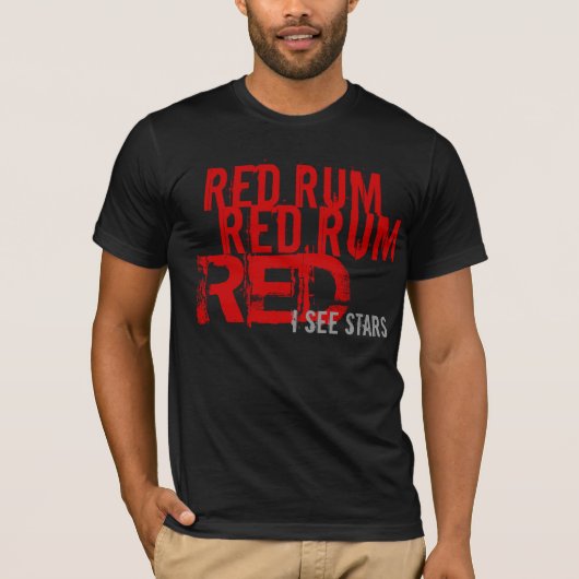 rode rum (zie sterren) t-shirt (Voorkant)