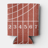 Rode Running Track Distress Style Koelbox Blikjeskoeler (Voorkant)