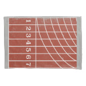 Rode Running Track Distress Style Kussensloop (Voorkant)