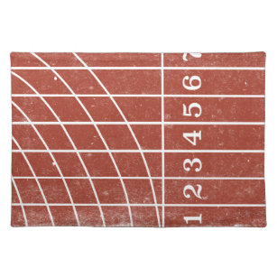Rode Running Track Distress Style Placemat