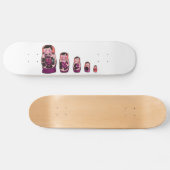 Rode Russische nestpoppen Persoonlijk Skateboard (Horizontaal)