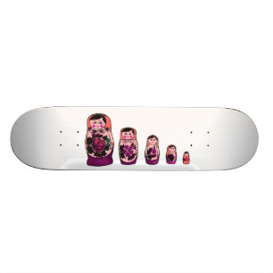 Rode Russische nestpoppen Persoonlijk Skateboard