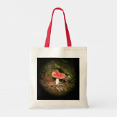 Rode Russula-paddenstoel Tote Bag (Achterkant)