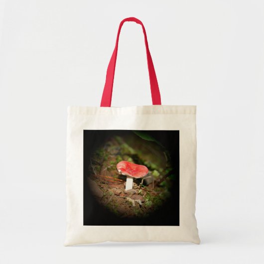 Rode Russula-paddenstoel Tote Bag (Voorkant)