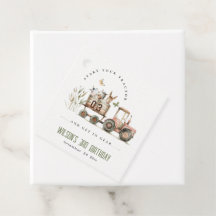 Rode Rust Boerderij Dieren Tractor Kinderen Verjaa