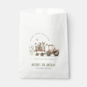 Rode Rust Boerderij Dieren Tractor Kinderen Verjaa Bedankzakje (Voorkant)