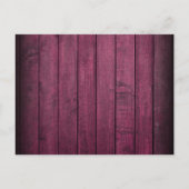 Rode Rustieke Houten Viering van het Leven Begrafe Aankondigingskaart (Achterkant)