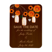 Rode Rustieke Potten Save The Date Magneet (Verticaal)