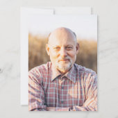 Rode Rustieke Slingerlichtjes Foto Pensioenfeestje Kaart (Achterkant)