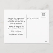 Rode Rustieke Truck Pompoen Happy Thanksgiving Feestdagenkaart (Achterkant)