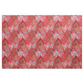 Rode, rustige, lappendeken stof (Fat Quarter)