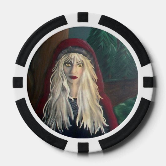 Rode Ryder-pokerfiches Pokerchips (Voorkant)