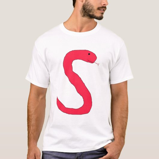 Rode S slang kleding T-shirt (Voorkant)