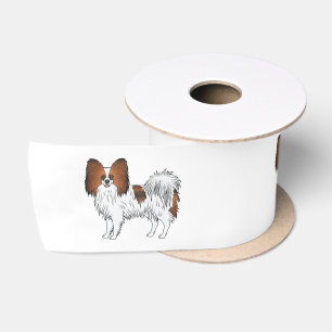 Rode Sable Papillon Schattige En Gelukkige Cartoon Satijnen Lint
